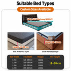 Custom Inset Bed Frame Cover
