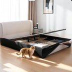 Custom Inset Bed Frame Cover
