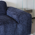 Custom Sofa Slipcover — Blossom · Midnight Admiral