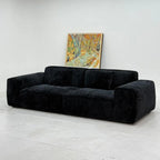 Custom Sofa Slipcover — Blossom · Onyx Noir