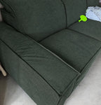 Custom Sofa Slipcover — Marlowe Linen-Blend 625 · Forest Green