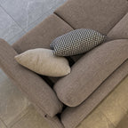Custom Sofa Slipcover — Marlowe Linen-Blend 625 · Velour Latte