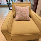 Custom Sofa Slipcover — Marlowe Linen-Blend 625 · Yellow