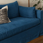 Custom Sofa Slipcover — Performance HH200 · Royal Blue