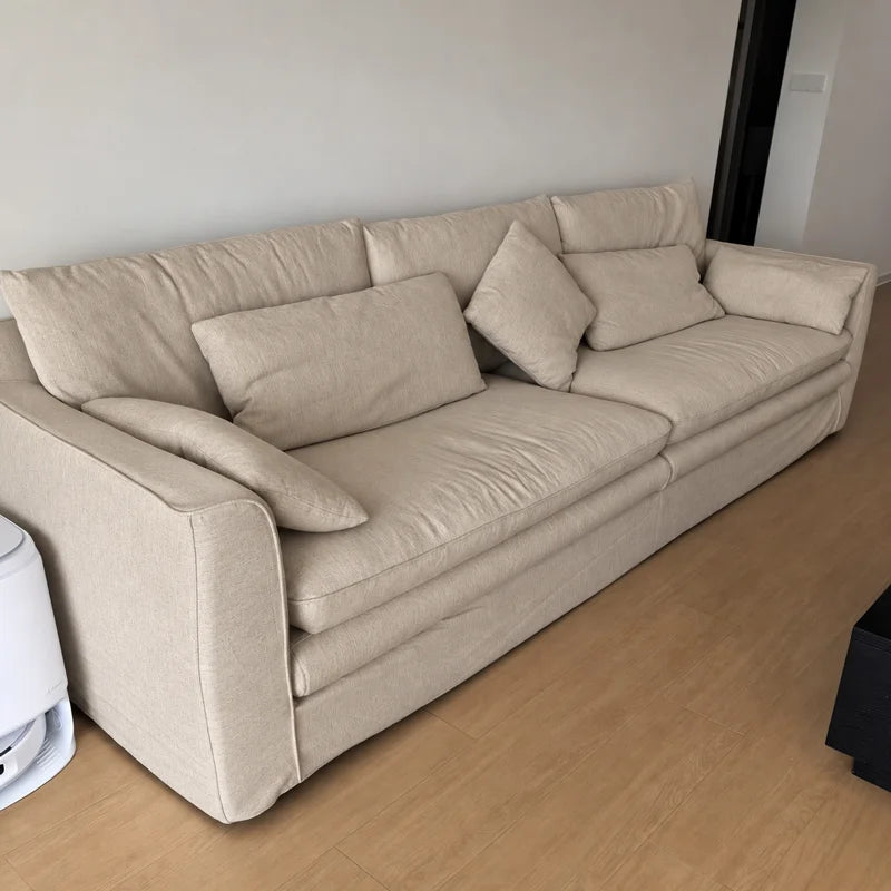 Custom Sofa Slipcover — Performance HH200 · Sandstone