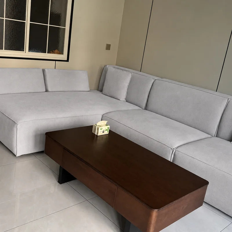 Custom Sofa Slipcover — Performance HH200 · Soft Silver Gray