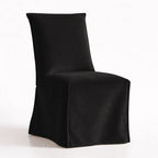 Dark Taupe WB PBV2042 - 11 | Long-Skirt Dining Chair Slipcover