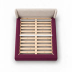 Deep Berry Plum · Stretch-Fit Bed Frame Cover