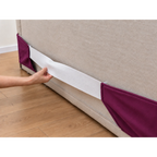 Deep Berry Plum · Stretch-Fit Bed Frame Cover