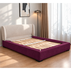 Deep Berry Plum · Stretch-Fit Bed Frame Cover