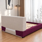 Deep Berry Plum · Stretch-Fit Bed Frame Cover