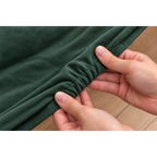 Deep Forest Green · Stretch-Fit Bed Frame Cover