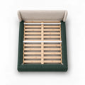 Deep Forest Green · Stretch-Fit Bed Frame Cover