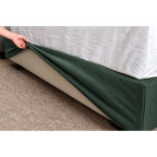 Deep Forest Green · Stretch-Fit Bed Frame Cover