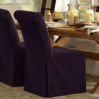 Deep Purple WB PBV2042 - 26 | Long-Skirt Dining Chair Slipcover