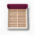 Deep Berry Plum · Stretch-Fit Bed Headboard Cover