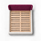 Deep Berry Plum · Stretch-Fit Bed Headboard Cover