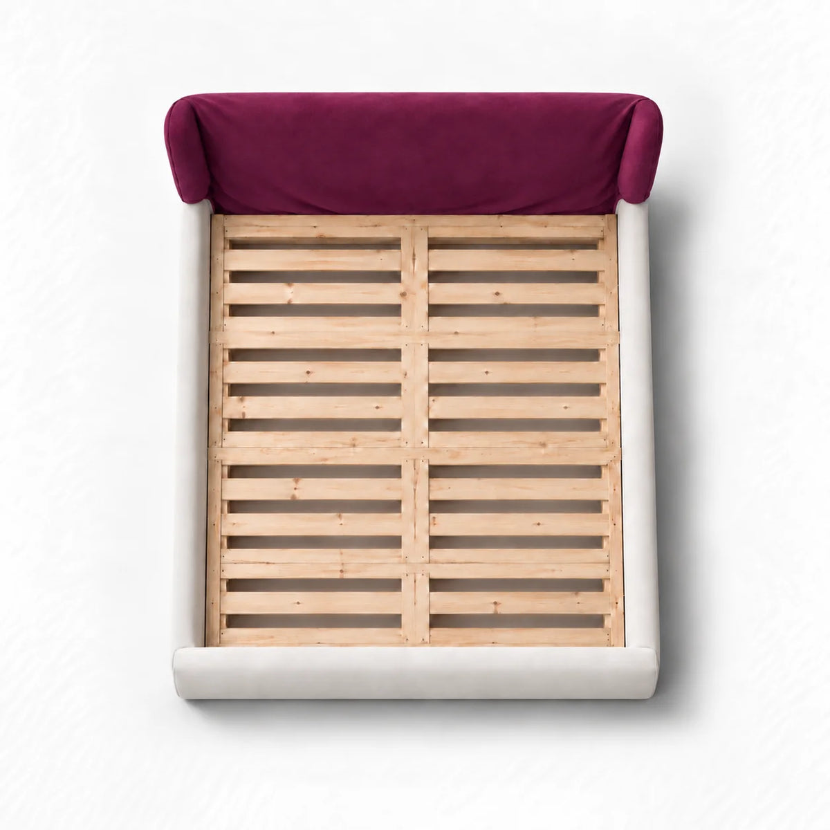 Deep Berry Plum · Stretch-Fit Bed Headboard Cover