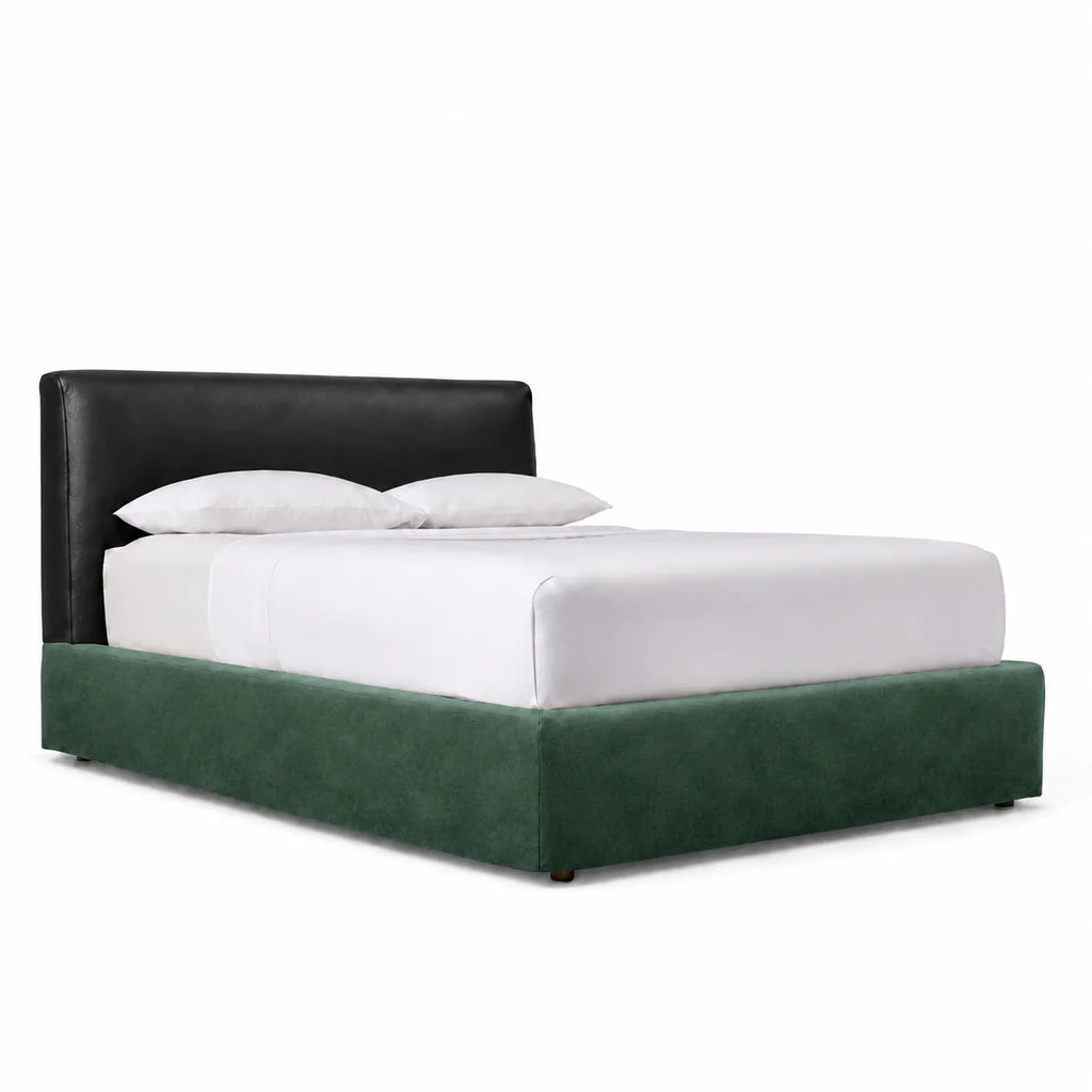 Deep Forest Green · Stretch-Fit Bed Frame Cover