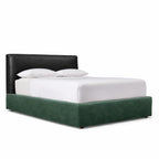 Deep Forest Green · Stretch-Fit Bed Frame Cover