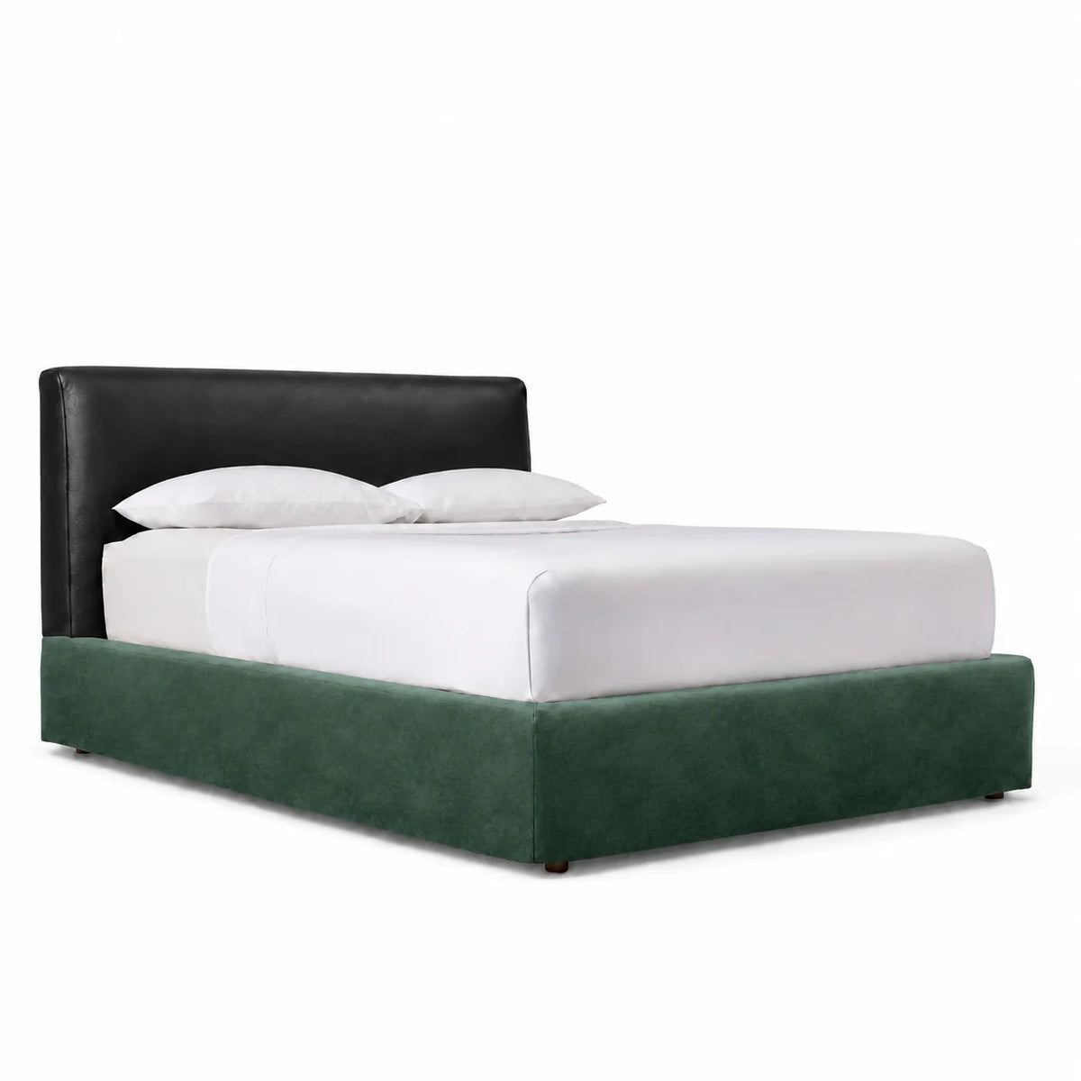 Deep Forest Green · Stretch-Fit Bed Frame Cover