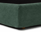 Deep Forest Green · Stretch-Fit Bed Frame Cover