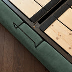 Deep Forest Green · Stretch-Fit Bed Frame Cover