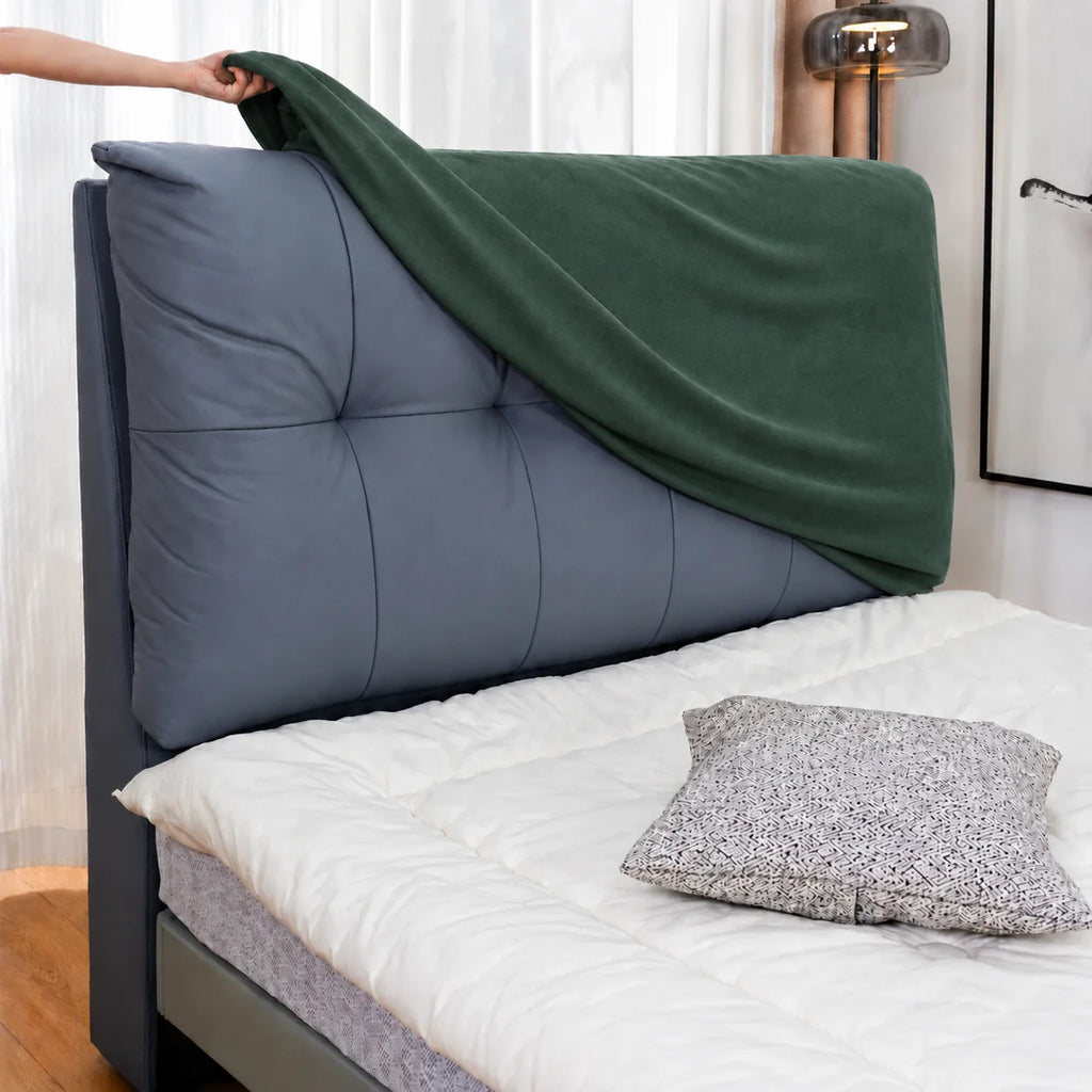 Deep Forest Green · Stretch-Fit Bed Headboard Cover