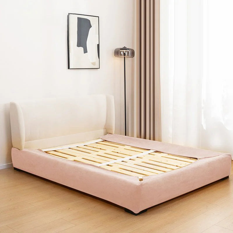 Stretch-Fit Inset Bed Frame Cover · Elastic Bands + Back Elastic
