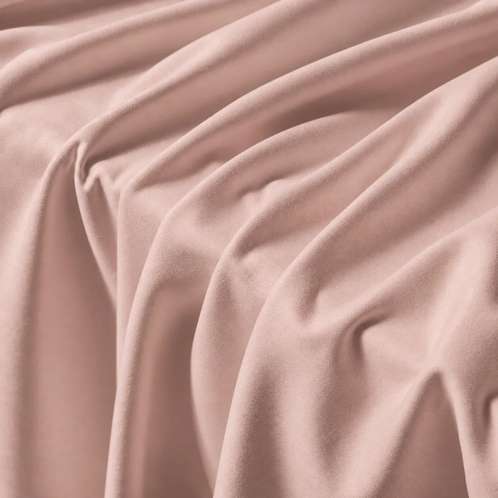 Dusty Rose · Stretch-Fit Inset Bed Frame Cover · Elastic Bands + Back Elastic
