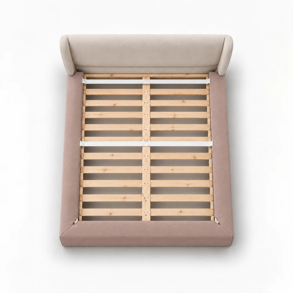 Dusty Blush · Stretch-Fit Bed Frame Cover