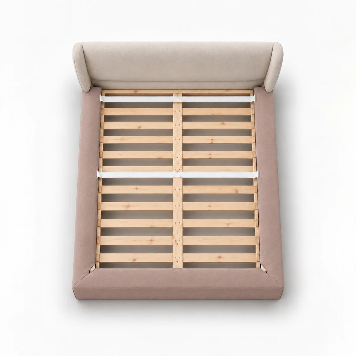 Dusty Blush · Stretch-Fit Bed Frame Cover