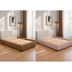 Dusty Blush · Stretch-Fit Bed Frame Cover