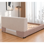 Dusty Blush · Stretch-Fit Bed Frame Cover