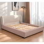 Dusty Blush · Stretch-Fit Bed Frame Cover