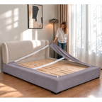 Dusty Lavender · Stretch-Fit Bed Frame Cover