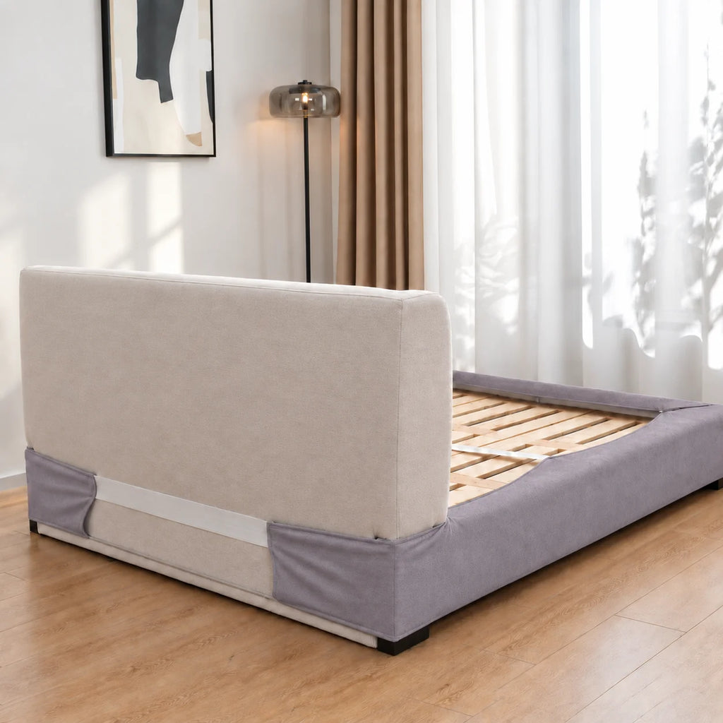 Dusty Lavender · Stretch-Fit Bed Frame Cover