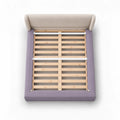 Dusty Lavender · Stretch-Fit Bed Frame Cover