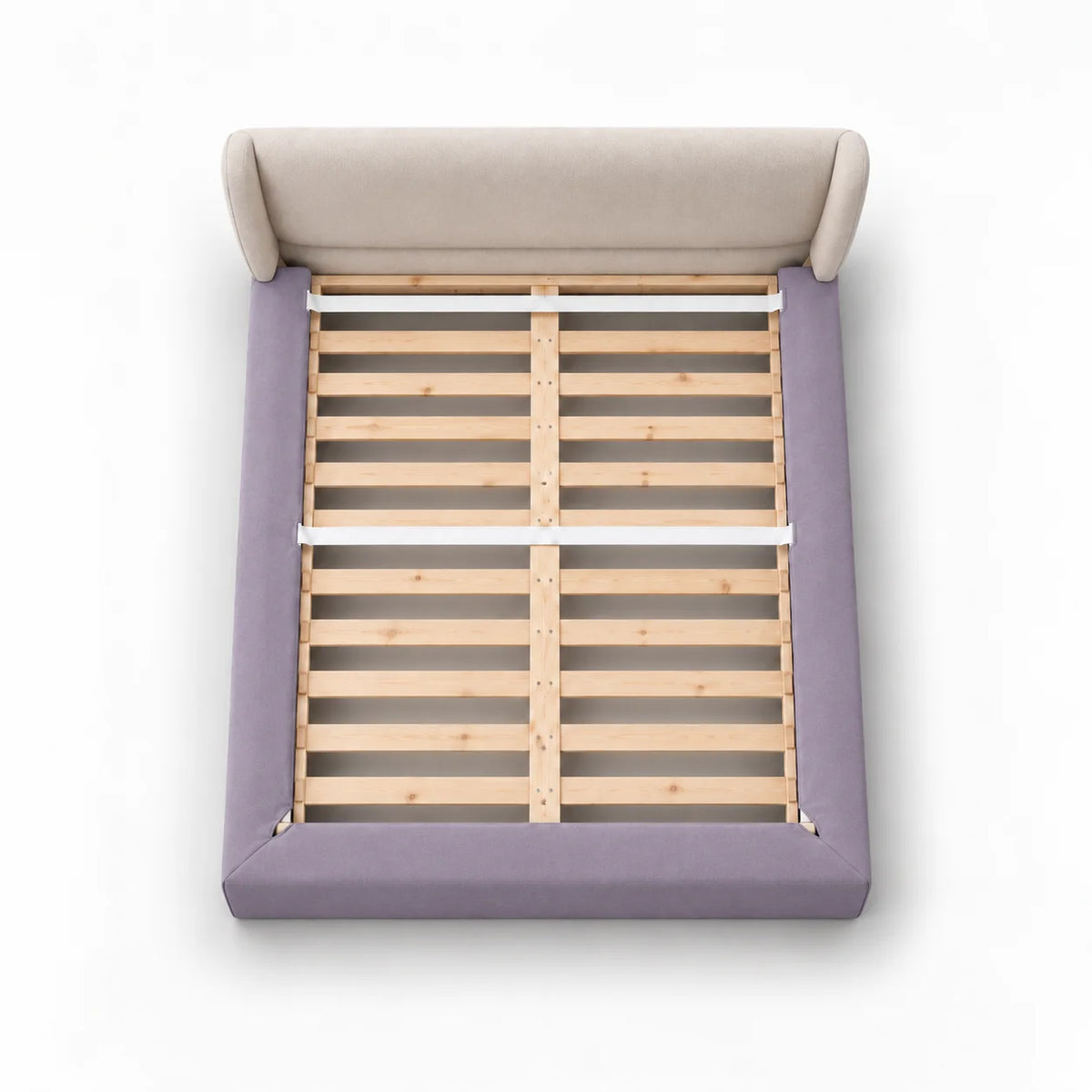 Dusty Lavender · Stretch-Fit Bed Frame Cover