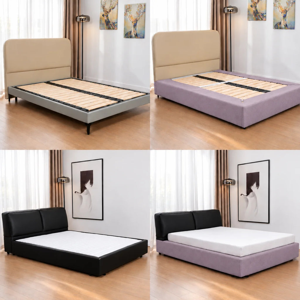 Dusty Lavender · Stretch-Fit Bed Frame Cover