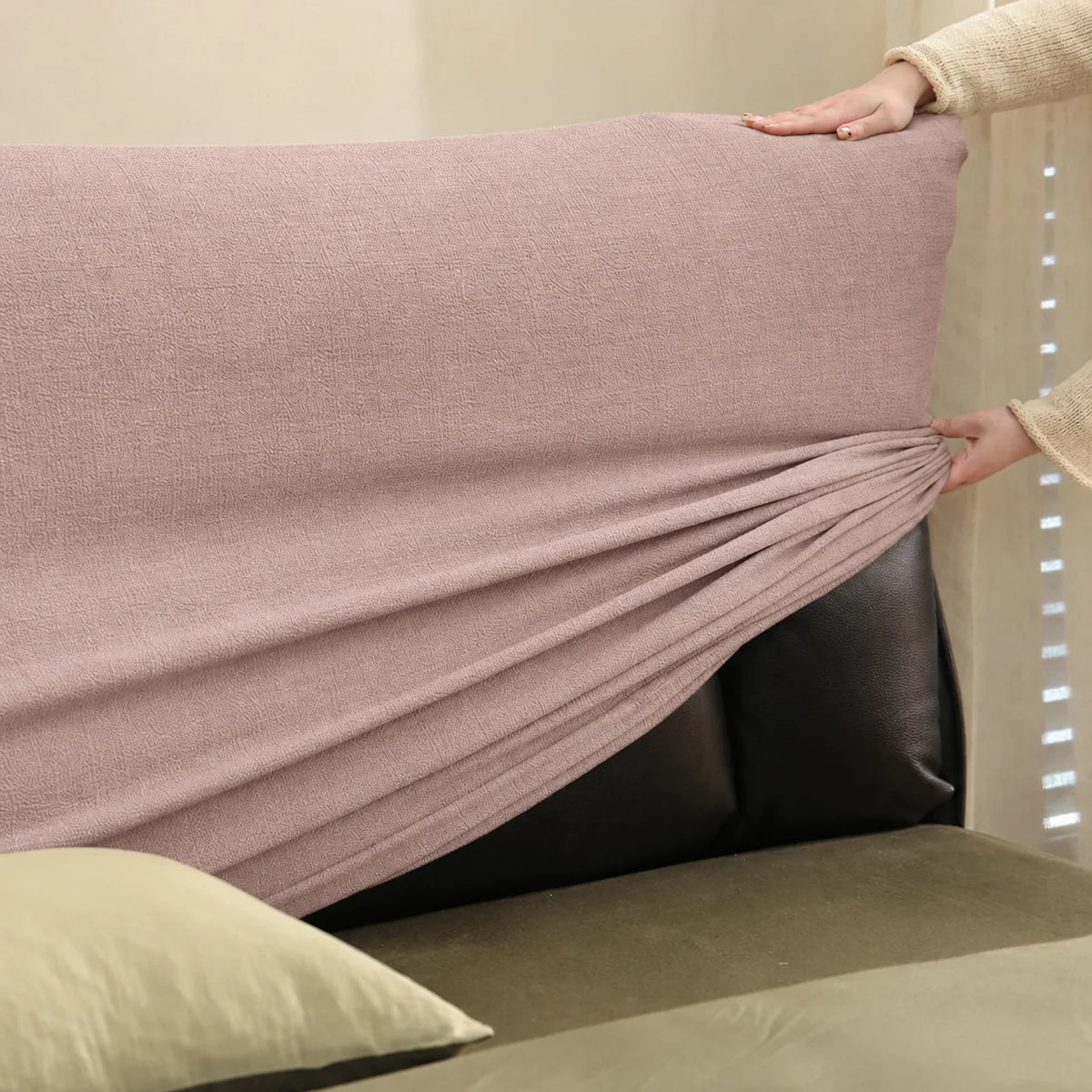 Stretch-Fit Bed Headboard Cover