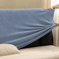 Dusty Blue-Gray · Stretch-Fit Bed Headboard Cover