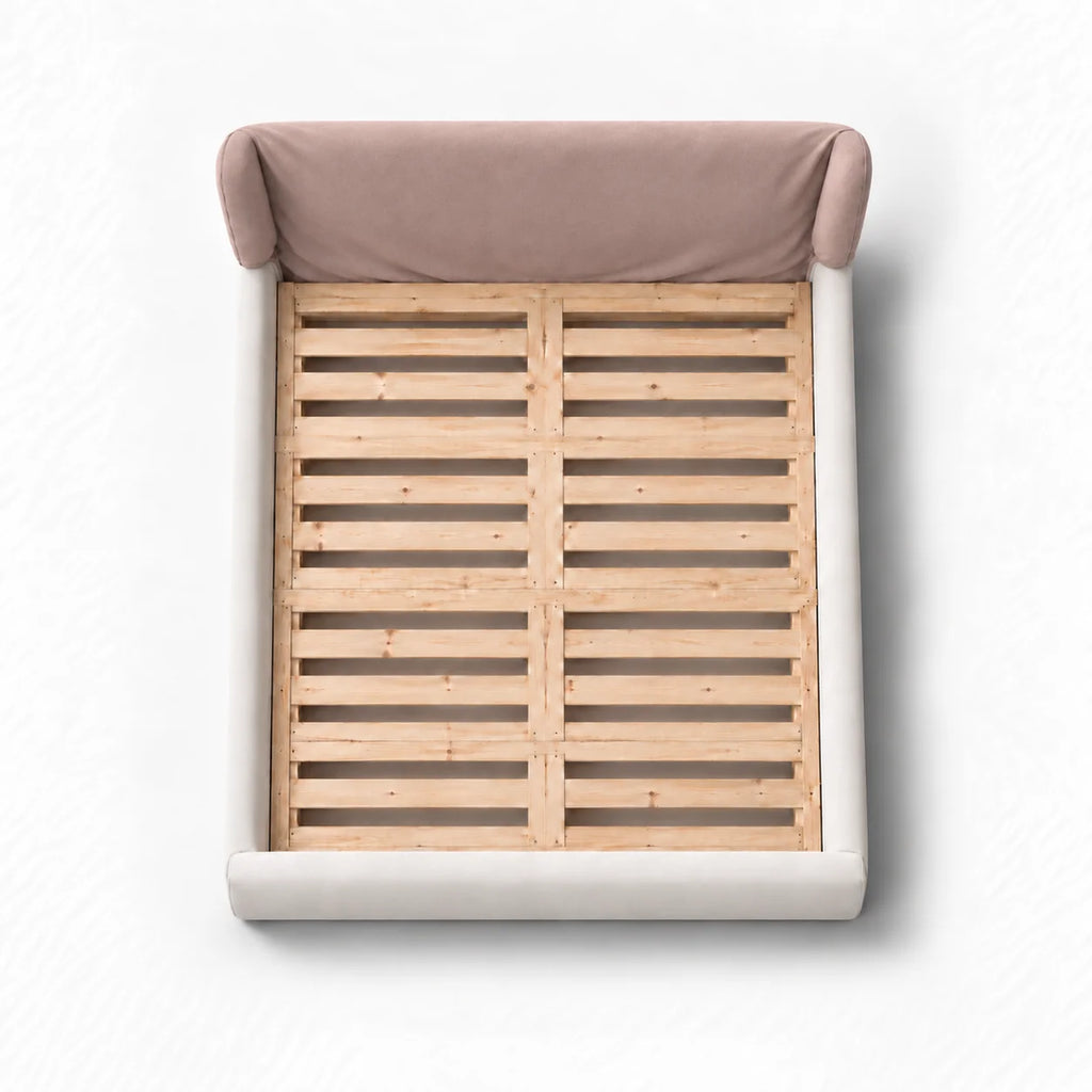 Dusty Blush · Stretch-Fit Bed Headboard Cover