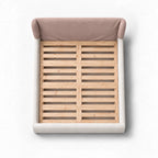 Dusty Blush · Stretch-Fit Bed Headboard Cover