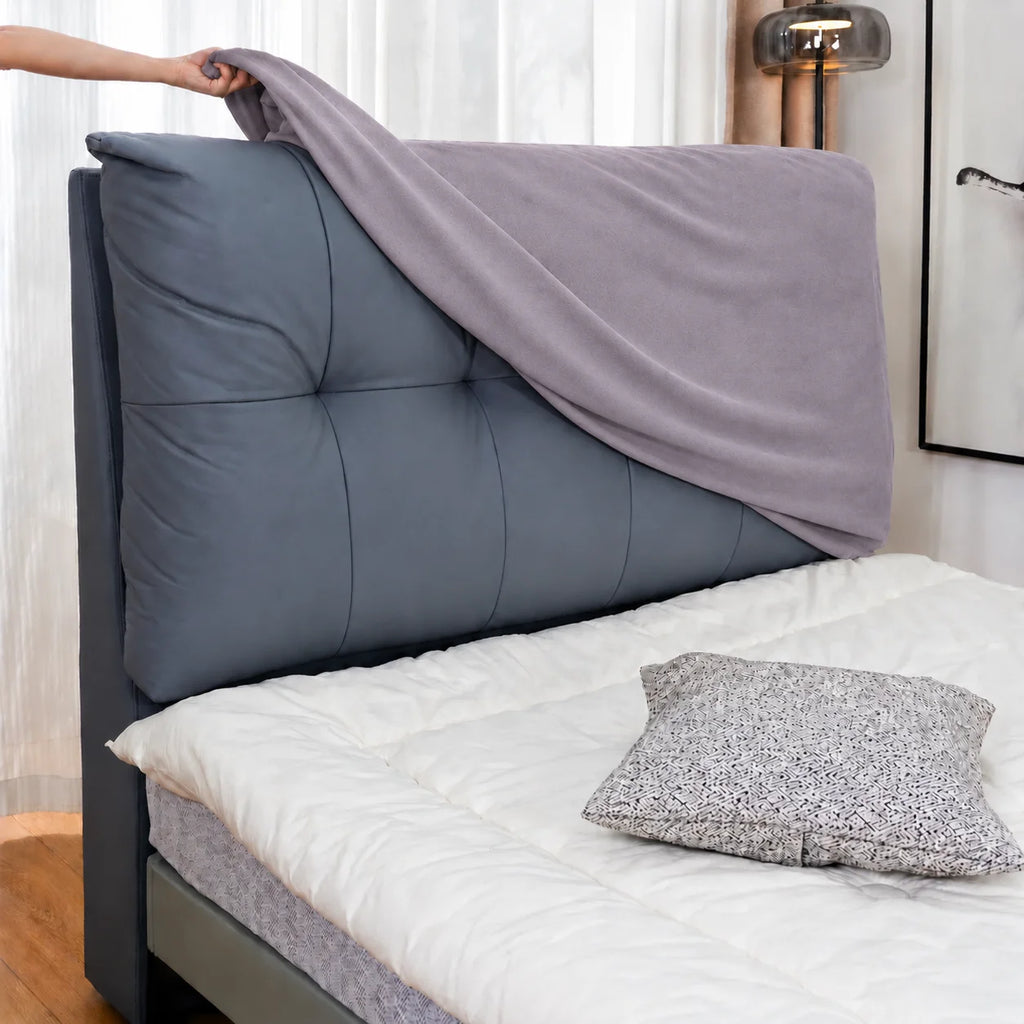 Dusty Lavender · Stretch-Fit Bed Headboard Cover