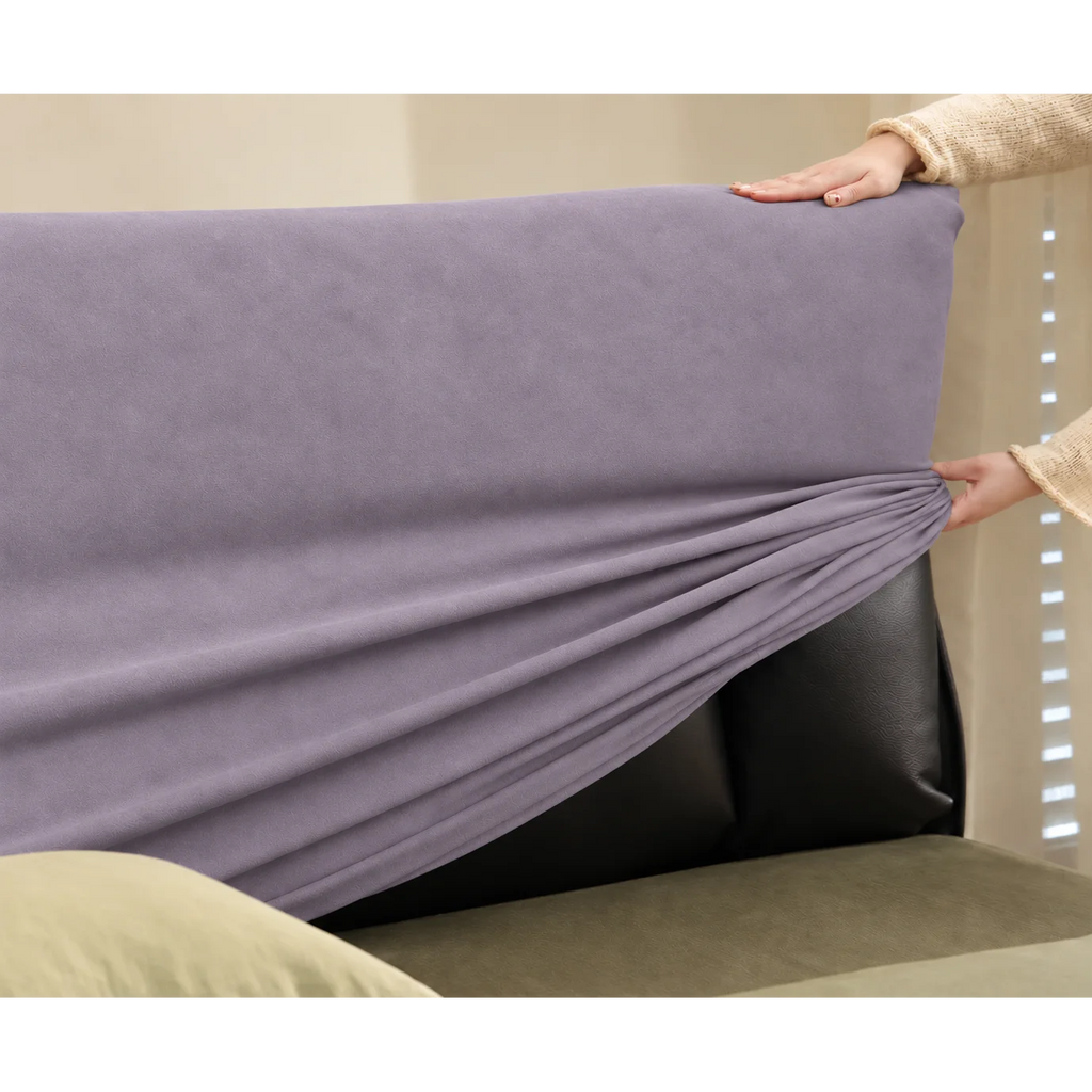 Dusty Lavender · Stretch-Fit Bed Headboard Cover