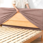 Dusty Rose · Stretch-Fit Bed Headboard Cover