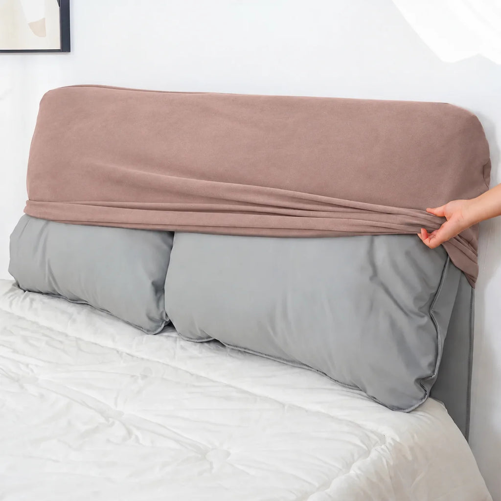 Dusty Rose · Stretch-Fit Bed Headboard Cover