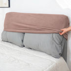 Dusty Rose · Stretch-Fit Bed Headboard Cover