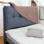 Dusty Rose · Stretch-Fit Bed Headboard Cover